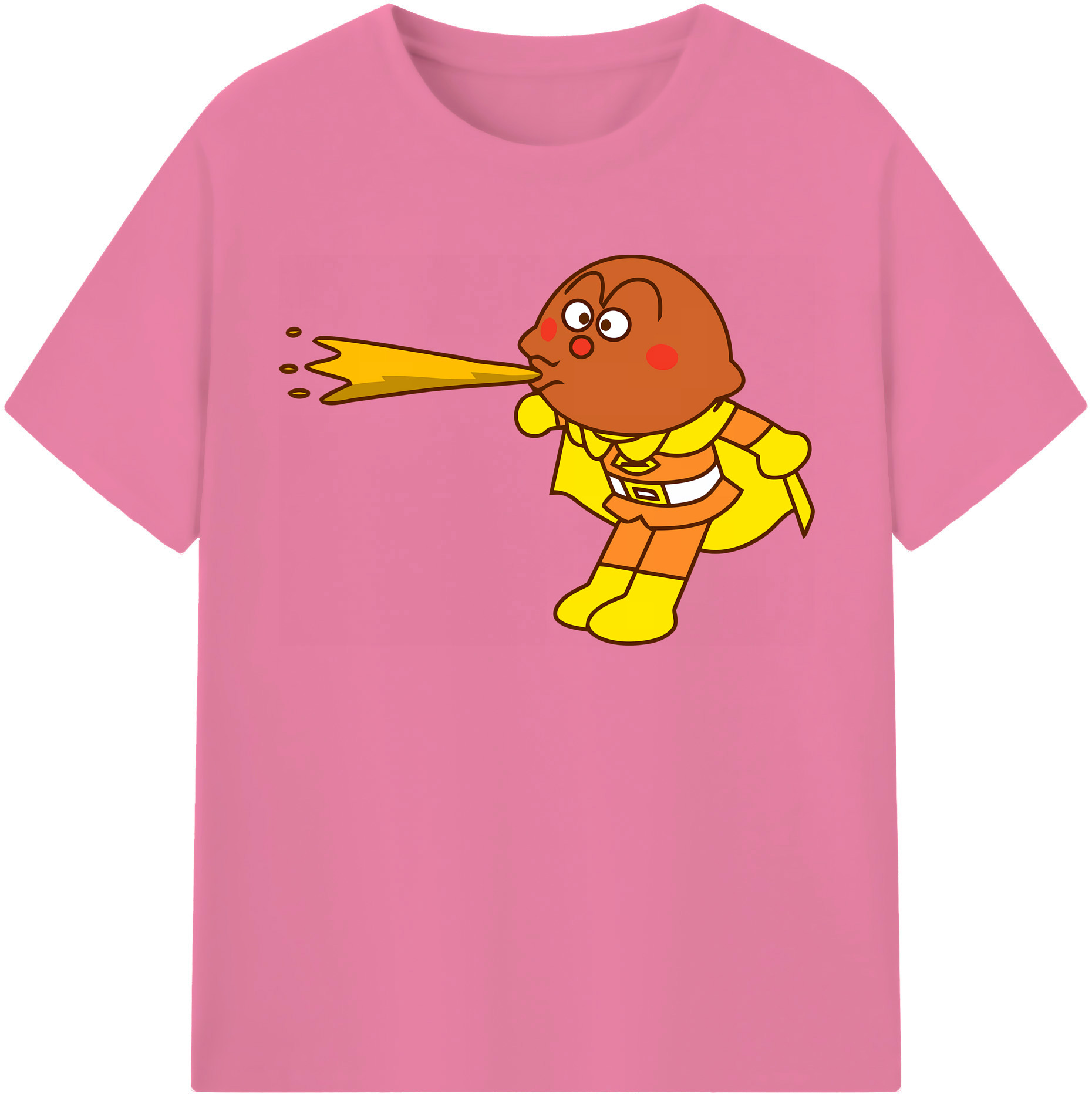 （画像用） アンパンマン Anpanman 綿100％半袖Tシャツ（フロントプリント）